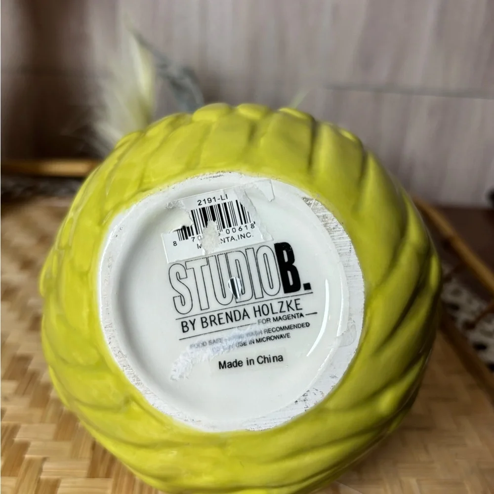 Studio B by Brenda Holzke Lime Green Vase
